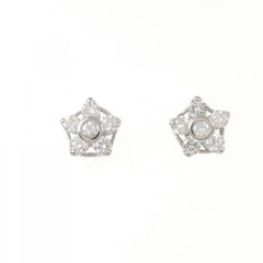 未使用 pt900天然ダイヤピアス 0.6ct プラチナ素材 替えキャッチ付 