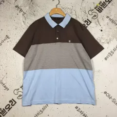 ダックス DAKS 半袖 カラーTシャツ ブラウン カラーブロック 105 1000540のサムネイル