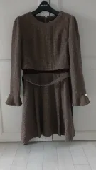 ODE DES OLIVE ウールONE PIECE（サイズ1）、状態良し