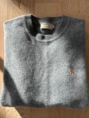 未使用 寺西拓人着 メゾンキツネ ビックフォックス ウール ニット