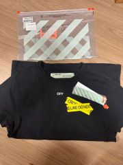 希少人気モデル☆ オフホワイト テープクロス 両面ロゴ Tシャツ L