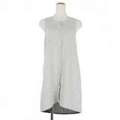エムエムシックス メゾンマルジェラ MM6 Maison Margiela リネン チュニック ノースリーブ 比翼 40 グレー S32CT0658 S43504 国内正規のサムネイル