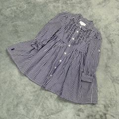 新品 ポロラルフローレン ワンピース チェック 90サイズ ネイビー 