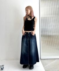 AMERI MEDI INVERT サスペンダー デニム ロングスカート 25 - メルカリ