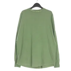 パームエンジェルス PALM ANGELS ロゴプリント クルーネック ロングスリーブTシャツ カットソー 長袖 S グリーン 緑 PMAB001F21JER004 国内正規のサムネイル