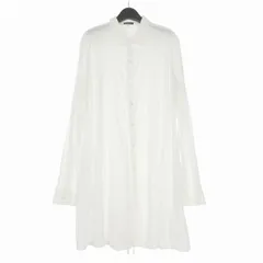 アンドゥムルメステール ANN DEMEULEMEESTER 00's オリゾンティタグ 本人期 ロングシャツ 長袖 XXS ホワイト 白 352-01-88050 国内正規のサムネイル