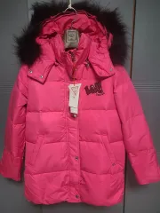 (新品) GUESS ゲス ピンク色 ダウン キッズ 165のサムネイル