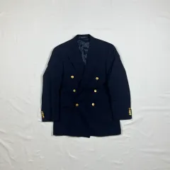 80s ポロ ユニバーシティ クラブ ラルフローレン ダブル ブレーザー ジャケット