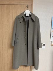 Cornier ウールカシミヤモッサーバルマカーンコート トップグレー L