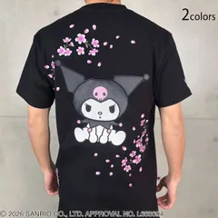 kuromi×絡繰魂コラボ KUROMI SAKURA半袖Tシャツ◆絡繰魂のサムネイル
