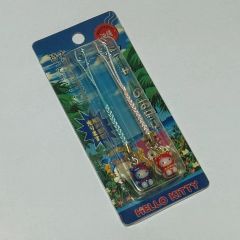 ハローキティ ご当地 沖縄限定 シーサー ストラップ 手作りガラス 根付 