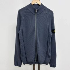 stone island フルジップコットンニット/グリーンエッジ アーカイブ