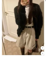 Lee リー 핀タック ショートパンツ 新品 (39,000) 冬用ハーフパンツ