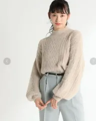 ハニーズ ヴィンテージ 森ガール ケーブル アンゴラ ファー ニット フラワー リボン ロング スカート