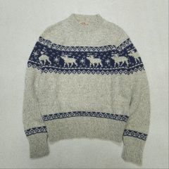 Cadeau ハンドニット 鹿モチーフセーター - メルカリ