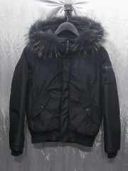 新品 トランスワーク ダブルフェイスノーカラージャケット40ネイビー