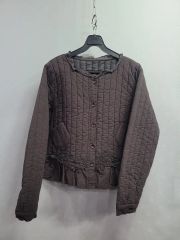 INED シルクスラブツイードタックパンツ la veille 9号 ネイビー
