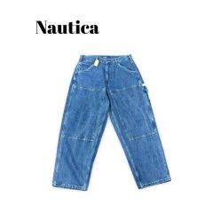 新品未使用タグ付き》NAUTICA スーパーワイド ダブルニー デニム 