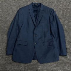 未使用級】スーツセレクト バーズアイ ネイビー XL 背抜き 薄手 通気性 