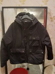 Acne Studios ロゴ フーデット コート M-51 アクネ 46 中綿 - メルカリ
