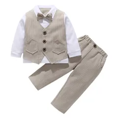【数量限定】【大人気】スーツ ベスト 子供服 男の子 子供タキシード 上下セット ベビーフォーマル 七五三 結婚式