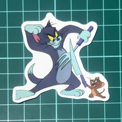 ST725 ステッカー シール トムとジェリー アニメ キャラクター スマホ