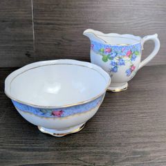 ロイヤルアルバート シュガー&クリーマー ライトピンク アルファ 