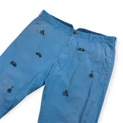 Brooks Brothers ブルックスブラザーズ 自転車刺繍 スラックスパンツ ボトムス サイズ W37 /ライトブルー/水色系/メンズ/大きいサイズのサムネイル