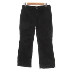 カルバンクライン CALVIN KLEIN コットンパンツ ブーツカット ジッパーフライ 0 黒 ブラック /JS ■GY12