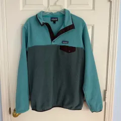 10s patagonia Synchilla（シンチラ）スナップ-T ミント/ダークグリーン/ブラウン