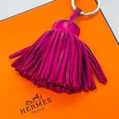 エルメス HERMES カルメン チャーム ローズパープル ピンク系 箱付き