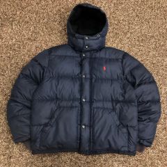 定価11.1万円】ポロ ラルフローレン ロングダウンコート M 紺 ネイビー
