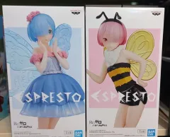 未開封 Re:ゼロから始める異世界生活 レム ラム フェアリー 妖精 蝶 蜂蜜 フィギュア セット