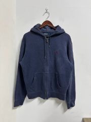 90s Ralph Lauren ジップパーカー ナス紺フェードネイビー 人気 - メルカリ