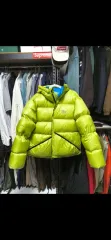 STUSSY マイクロリップストップ ダウンコート ダウンパーカ ライム サイズMのサムネイル
