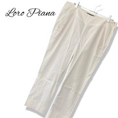 J3123 美品 ロロピアーナ 現行タグオールリネンサイドアジャスター