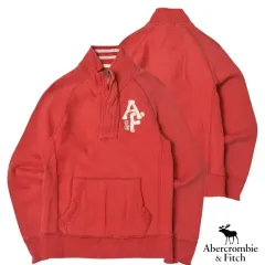 Abercrombie コットン ハーフジップ スウェット S N1127