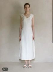 Estella.K Dion Pleated Dress-IVO- - メルカリ