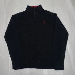 ポロ ラルフローレン ネイビー ハーフジップアップセーター M（175/96A 