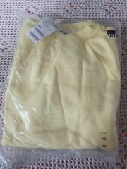 プチバトー Tシャツ 新品 未使用 95 ベビー ブランドロゴ 黄色 虹 36M 