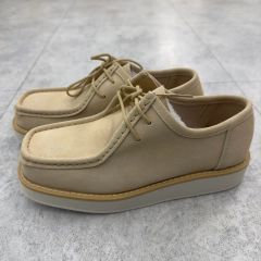 美品 クラークス ザラ コラボ ワラビー ミュール サボ ベージュ 26cm