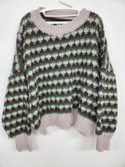 yori コットンカラー刺繍ニット ホワイト - メルカリ