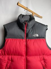 THE NORTH FACE ヌプシ ダウンベスト NF004AM M 赤 黒 - メルカリ