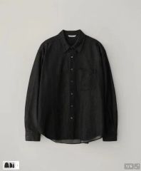 UNIQLO C プレミアムリネンシャツジャケット XS ブラック - メルカリ