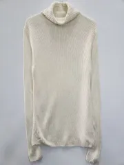 UNIQLO ユニクロ ベーシック クラシック タートルネック クリーム L