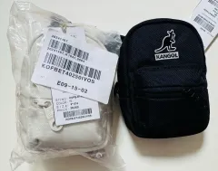 カンゴール ミニ バックパック 財布 ポーチ ブラック/アイボリー 未使用のサムネイル