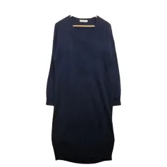 AMERICAN HOLIC ネイビー ニット ロング ONE PIECE F アクリル ブレンド