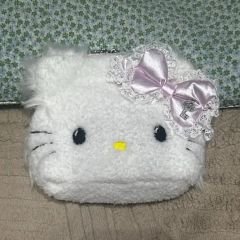 ハローキティ 2010年黒猫ぬいぐるみポーチマイメロ付平成レトロ希少