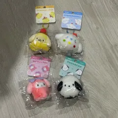ポムポムプリン シナモロール マイメロディ ポチャッコ たべもの キーホルダー 日本正規品