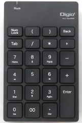 [Used] Windows Vista Nakabayashi Wireless Silent Numeric Keypad, 23 Keys, Membrane Type, USB Connection (Black) [TNK-SR227BK]